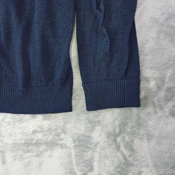 Everlane‎ Womens 100% Wool Sweater L Navy Blue Crewneck Pullover Classic Vibes - Picture 6 of 9